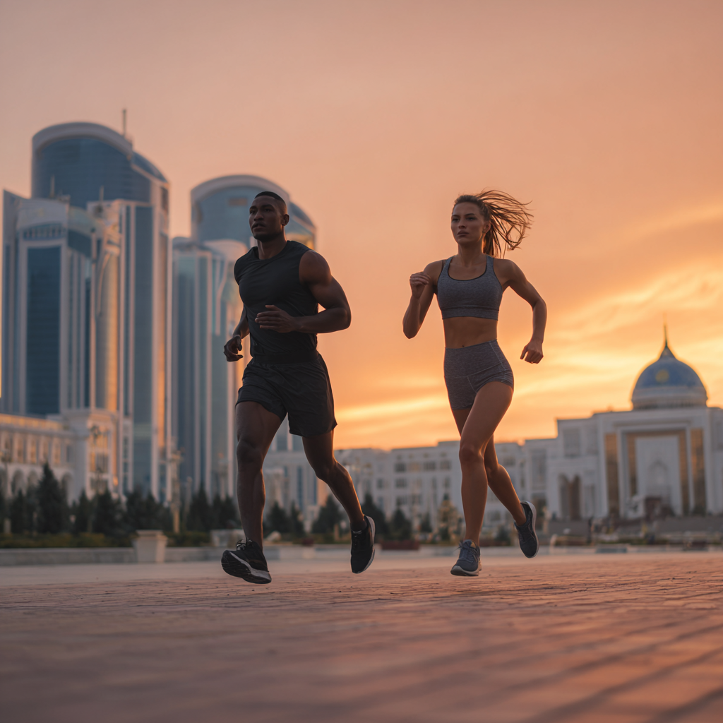 Professional fitness training session